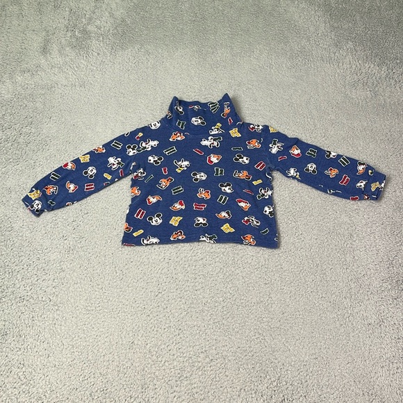 Vintage Blue Disney Mickey Mouse Turtleneck - Picture 2 of 4